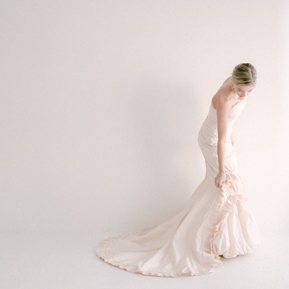 Vera Wang Couture Runway Gown Silk Taffeta Pink 2 - Picture 3 of 17